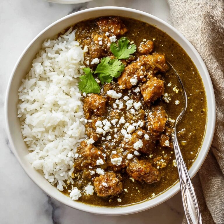 Chile Verde (Green Chili) with Pork and Roasted Tomatillos Recipe