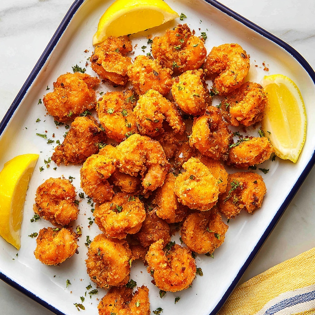 Crispy Fried Shrimp with Garlic Paprika Breading Recipe - Recipe Image