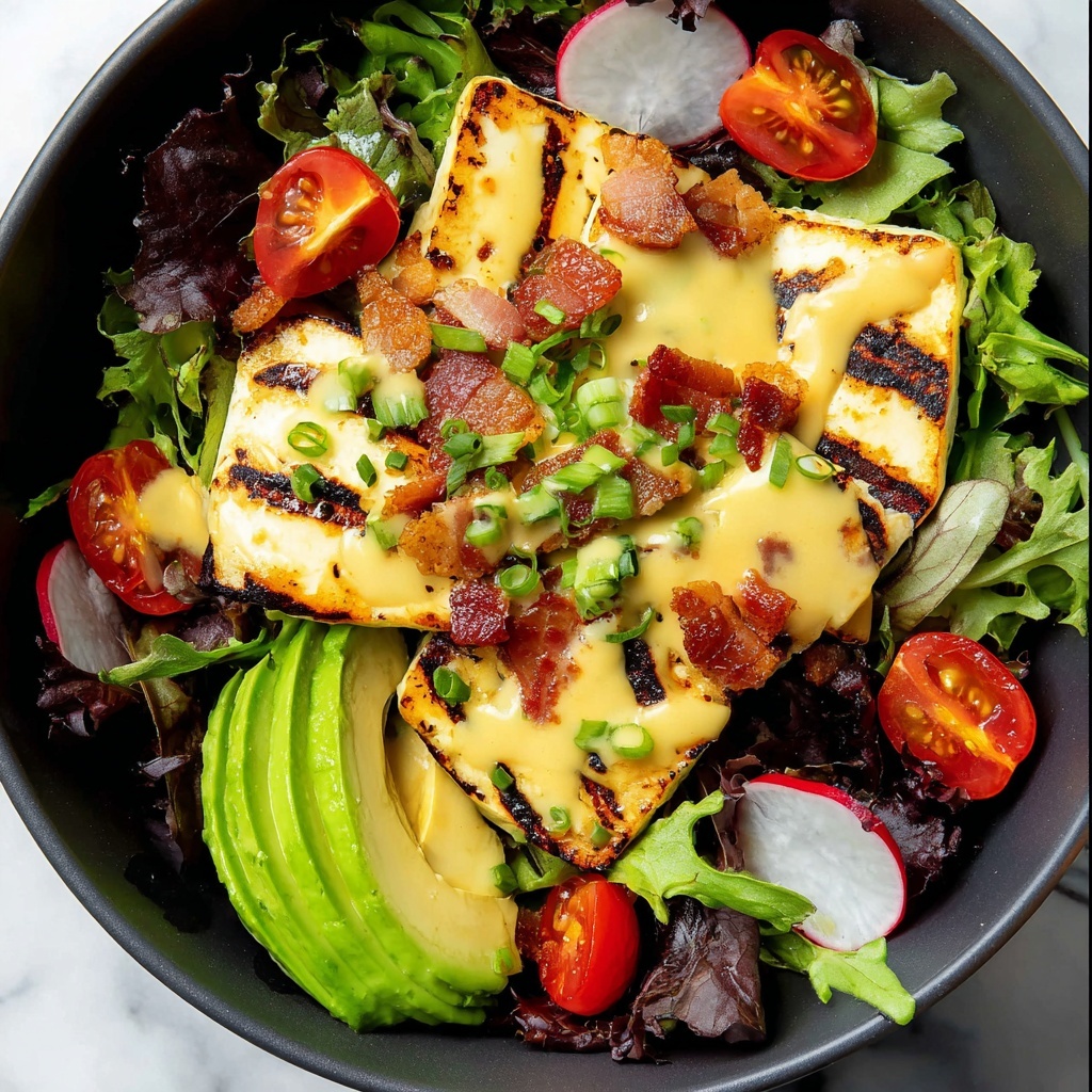 Honey Mustard Grilled Chicken Salad with Bacon and Avocado Recipe - Recipe Image