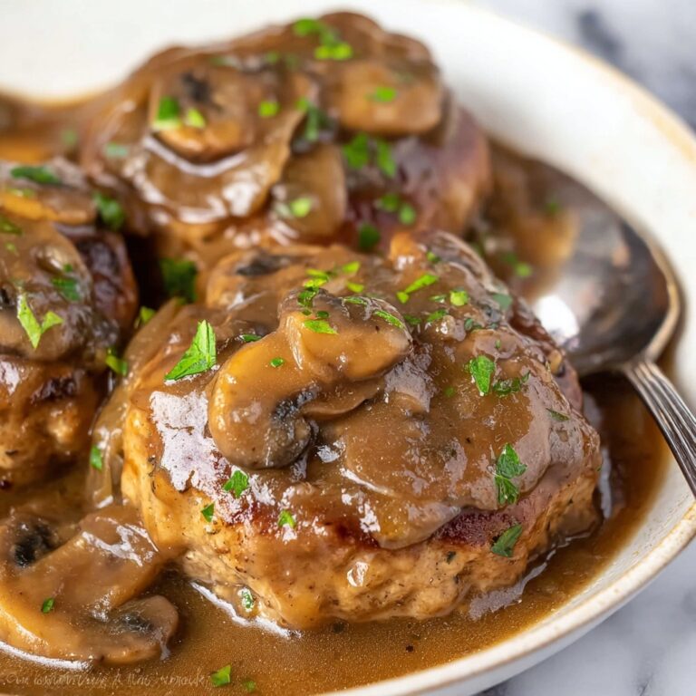 Salisbury Steak with Mushroom Onion Gravy Recipe
