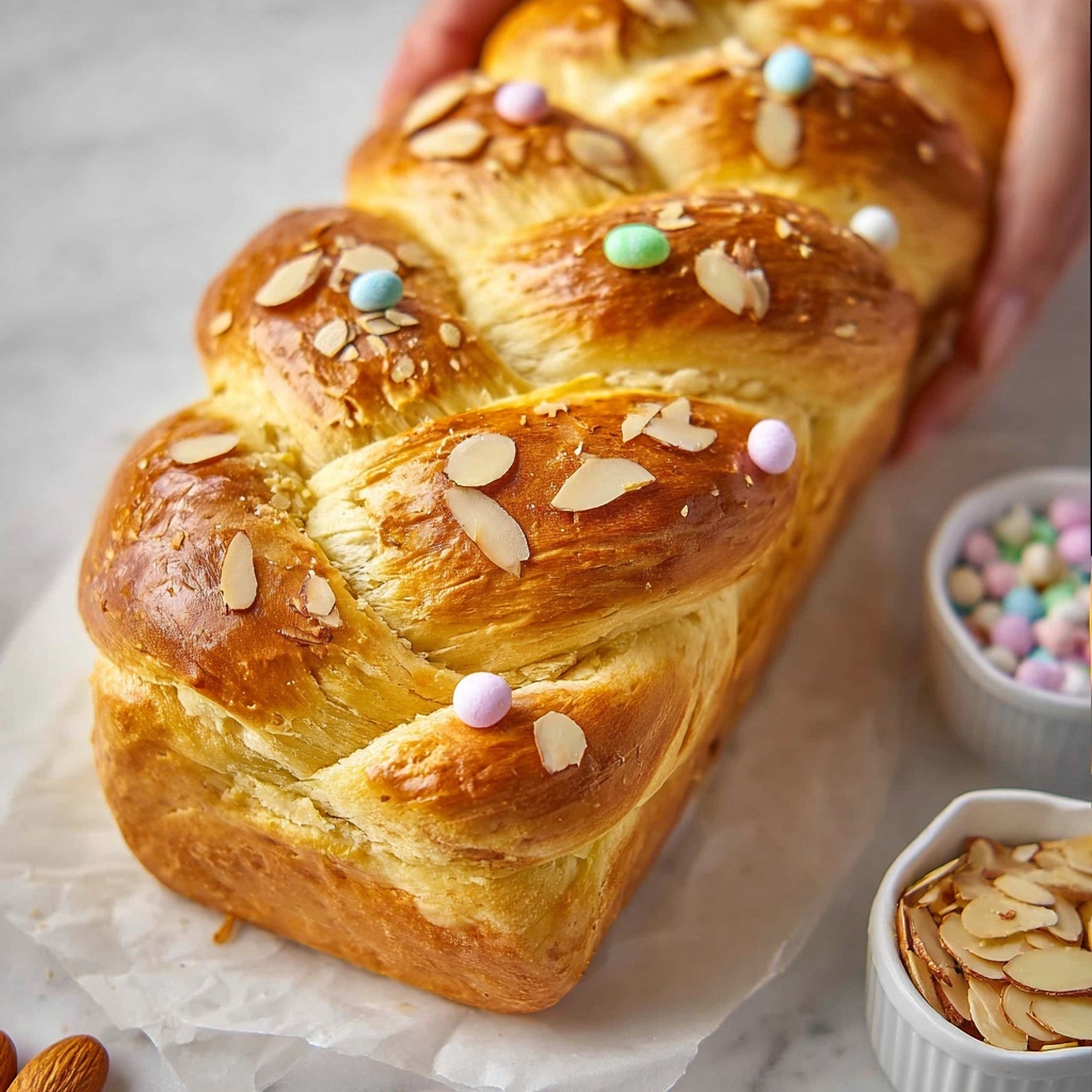Easy Easter Bread Recipe (Orange Almond Sweet Bread) Recipe - Recipe Image