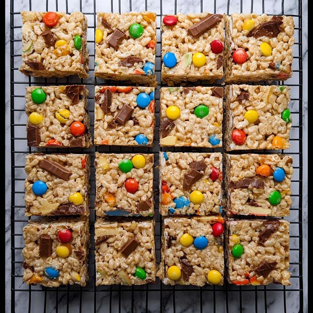 Candy Bar Rice Krispie Treats Recipe - Recipe Image