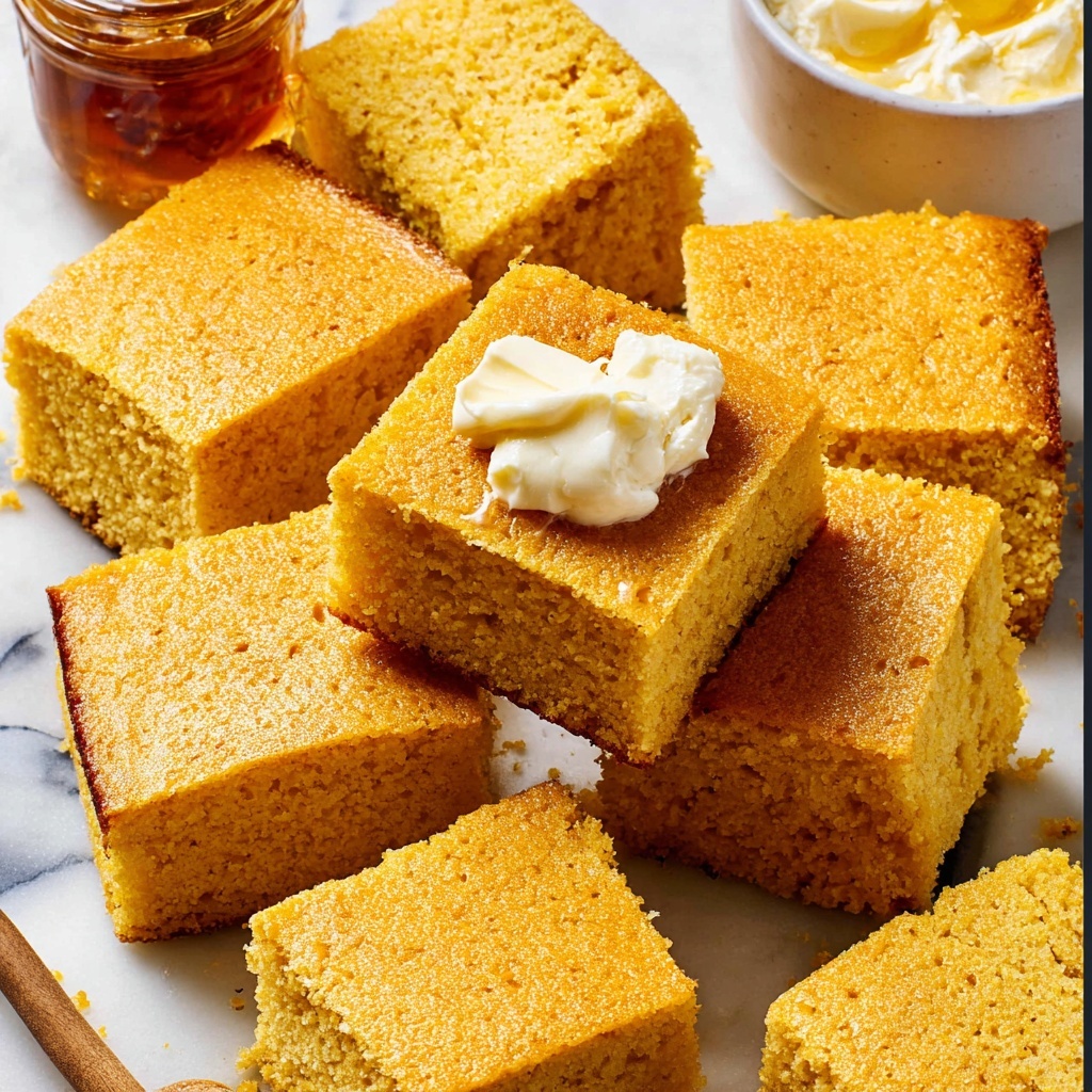 Creamy Cornbread Squares Recipe - Recipe Image