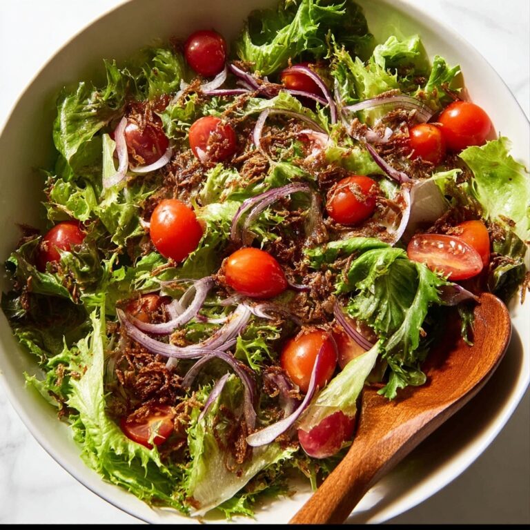 Asian Side Salad with Crispy Fried Shallots Recipe