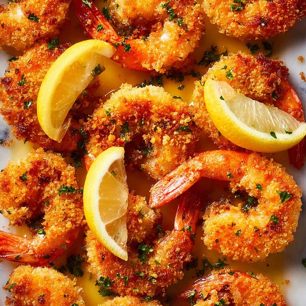 Crispy Baked Shrimp in Lemon Butter Sauce Recipe - Recipe Image