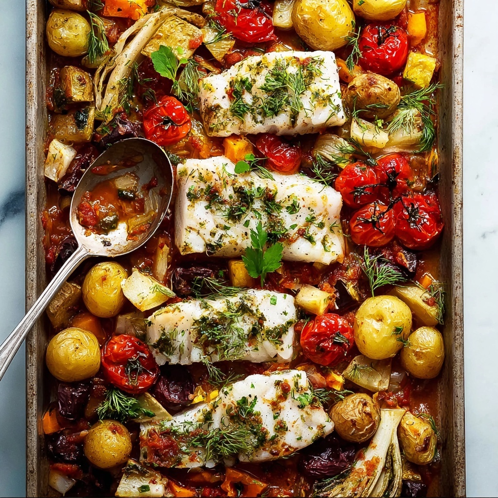 Puttanesca Fish Tray Bake Recipe - Recipe Image