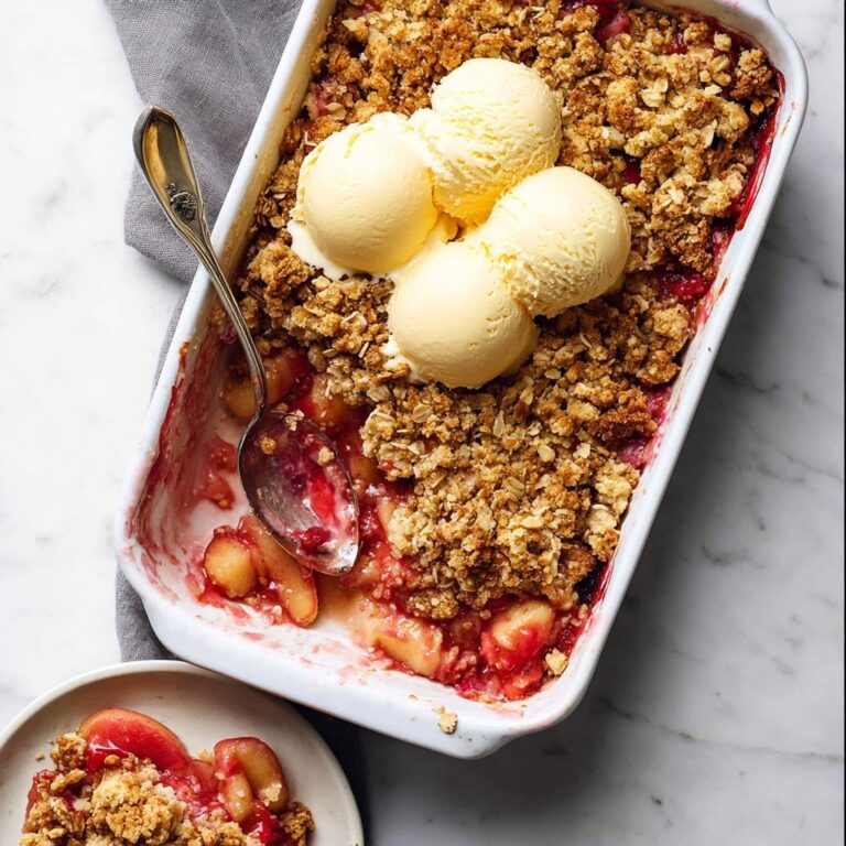 Apple and Rhubarb Crumble Recipe