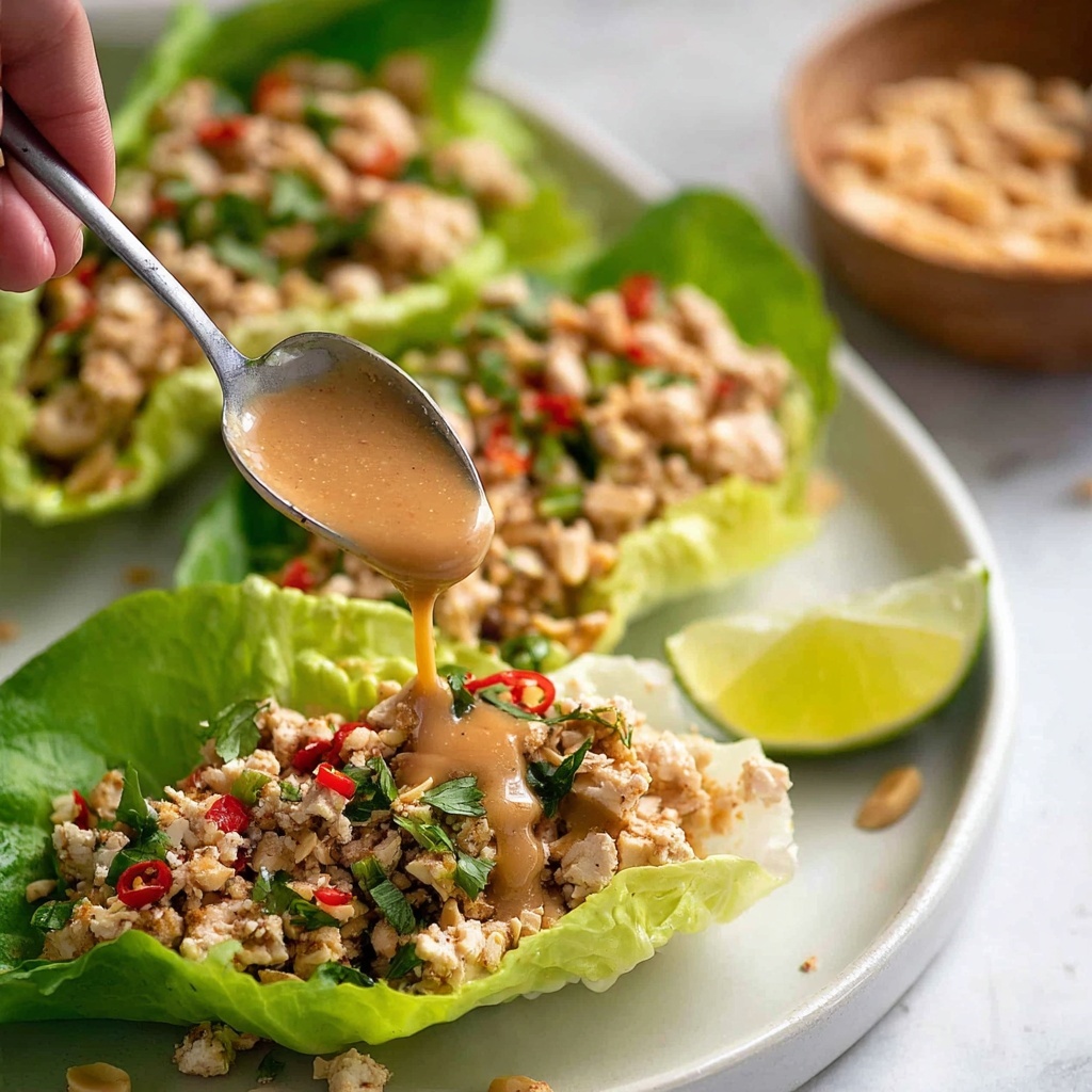 Thai Chicken Lettuce Wraps (Larb Gai) Recipe - Recipe Image