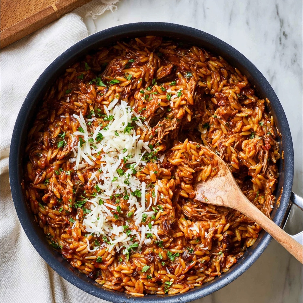 One Pot Orzo Bolognaise Recipe - Recipe Image