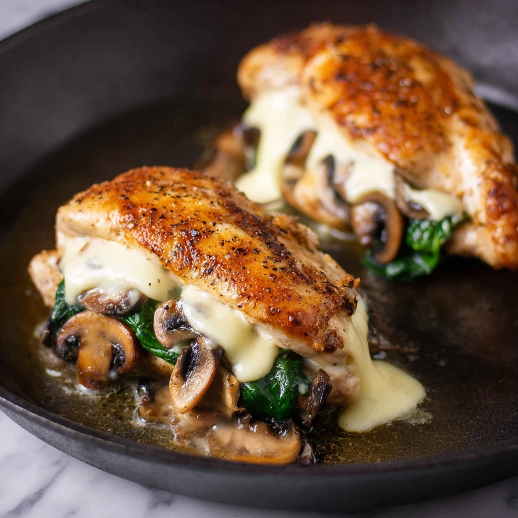 Mushroom Stuffed Chicken Breast Recipe - Recipe Image