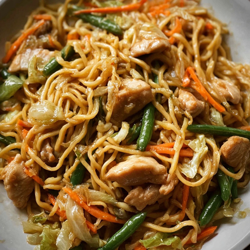 Easy Chicken Chow Mein Stir-Fry Recipe - Recipe Image