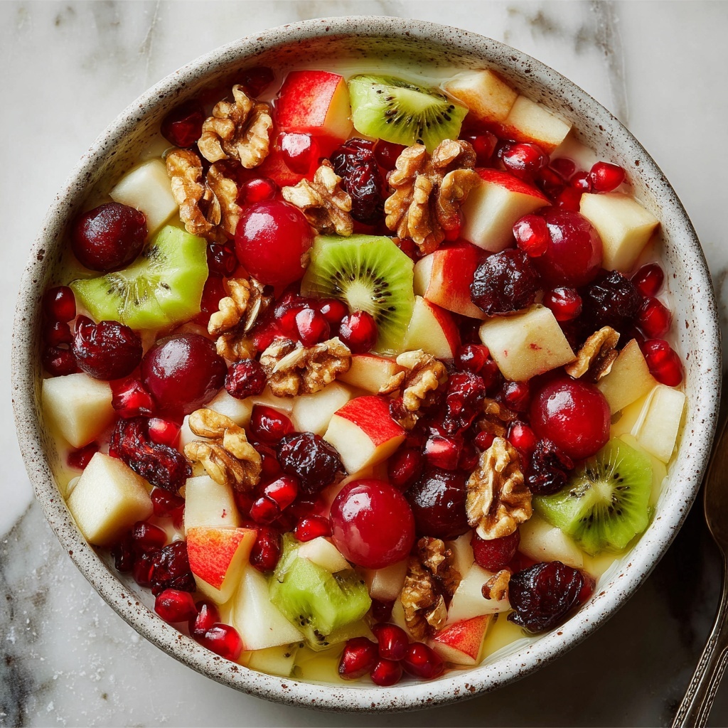 Winter Fruit Salad with Cinnamon Vanilla Dressing Recipe - Recipe Image
