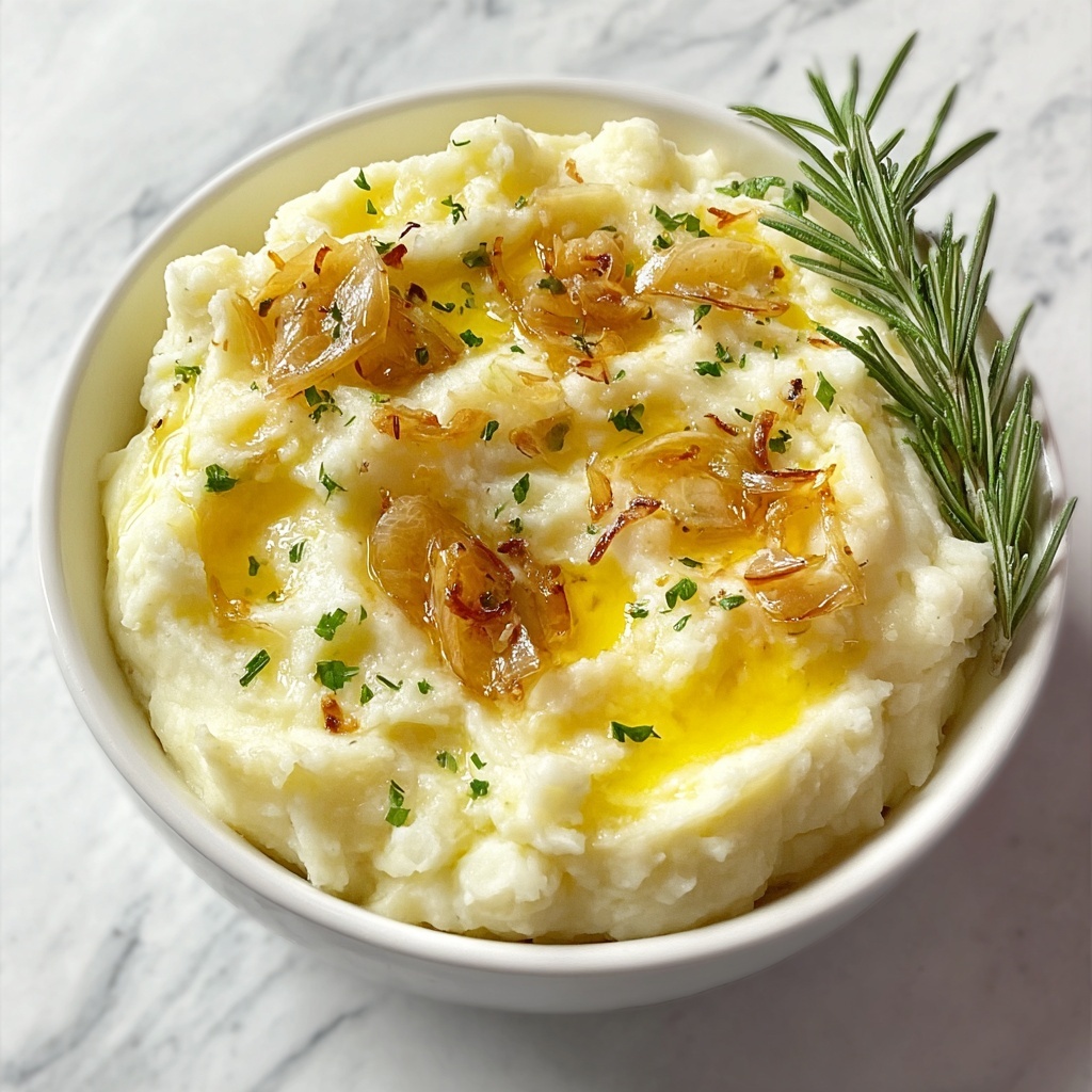 Rosemary Garlic Mashed Potatoes Recipe - Recipe Image
