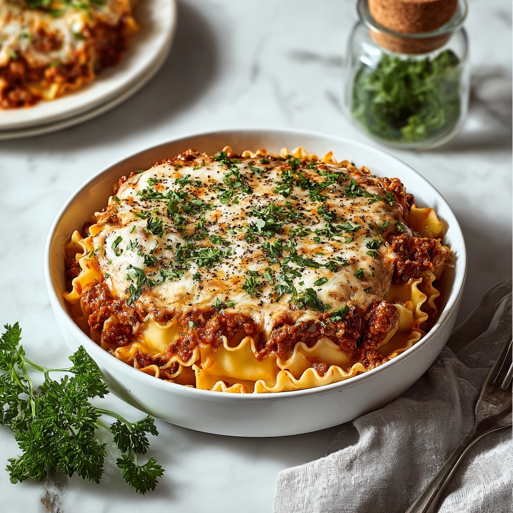 Classic Italian Lasagna with Meat and Cheese Recipe - Recipe Image