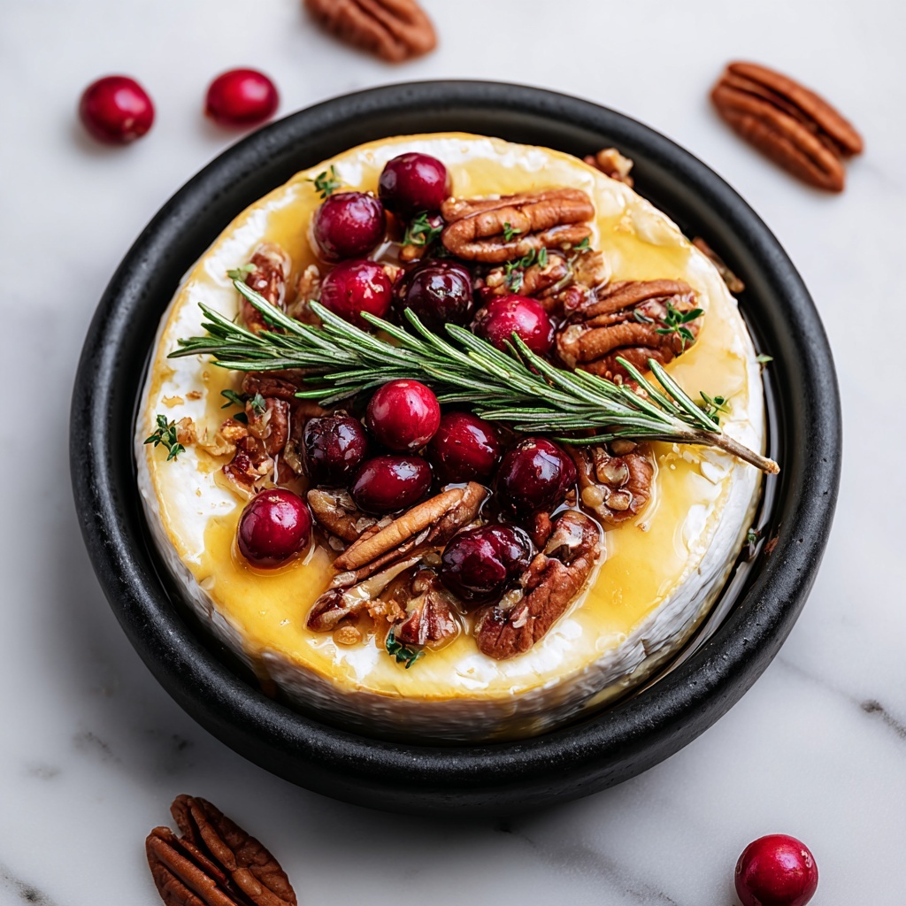Baked Brie with Cranberries and Pecans Recipe - Recipe Image