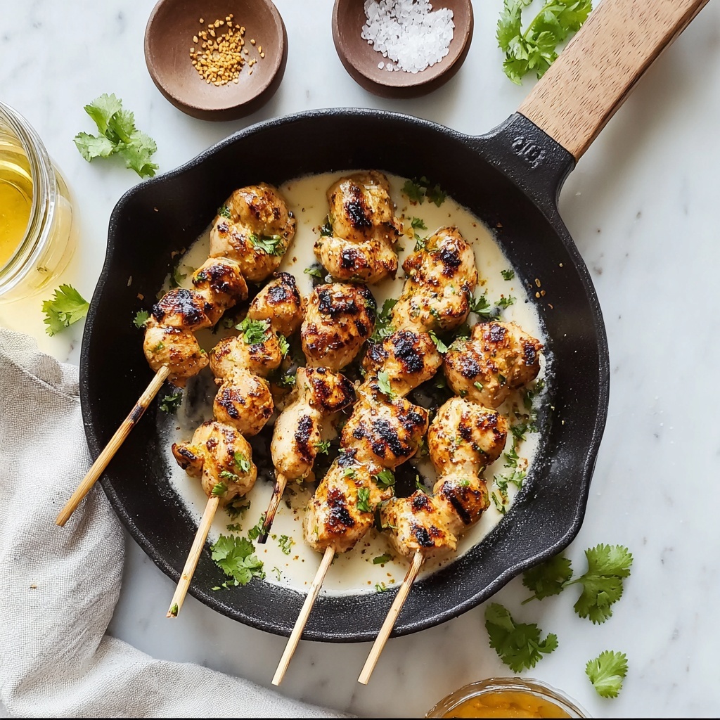 Grilled Thai Coconut Chicken Skewers Recipe - Recipe Image