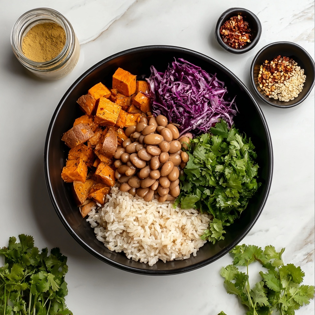 Thai Peanut Sweet Potato Buddha Bowl Recipe - Recipe Image