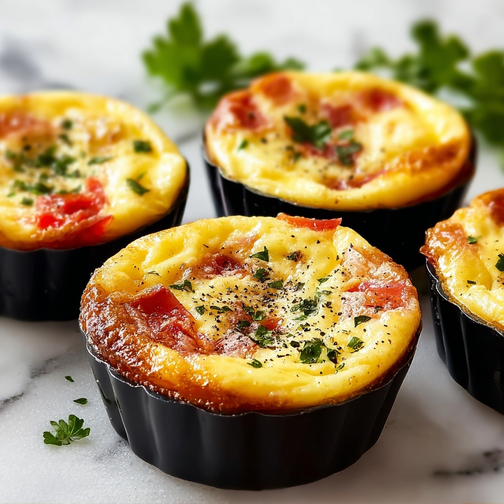 Mini Cheddar Bacon Egg Quiches Recipe - Recipe Image