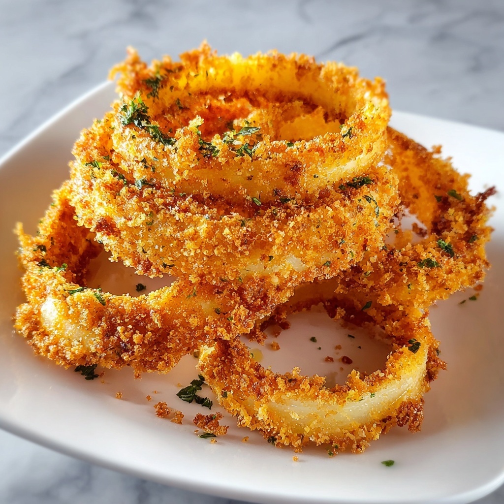 Crispy Parmesan Onion Ring Chips Recipe - Recipe Image
