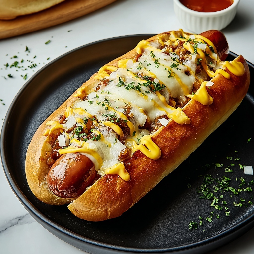 Ultimate Cheese Dog Pizza Sandwich Recipe - Recipe Image