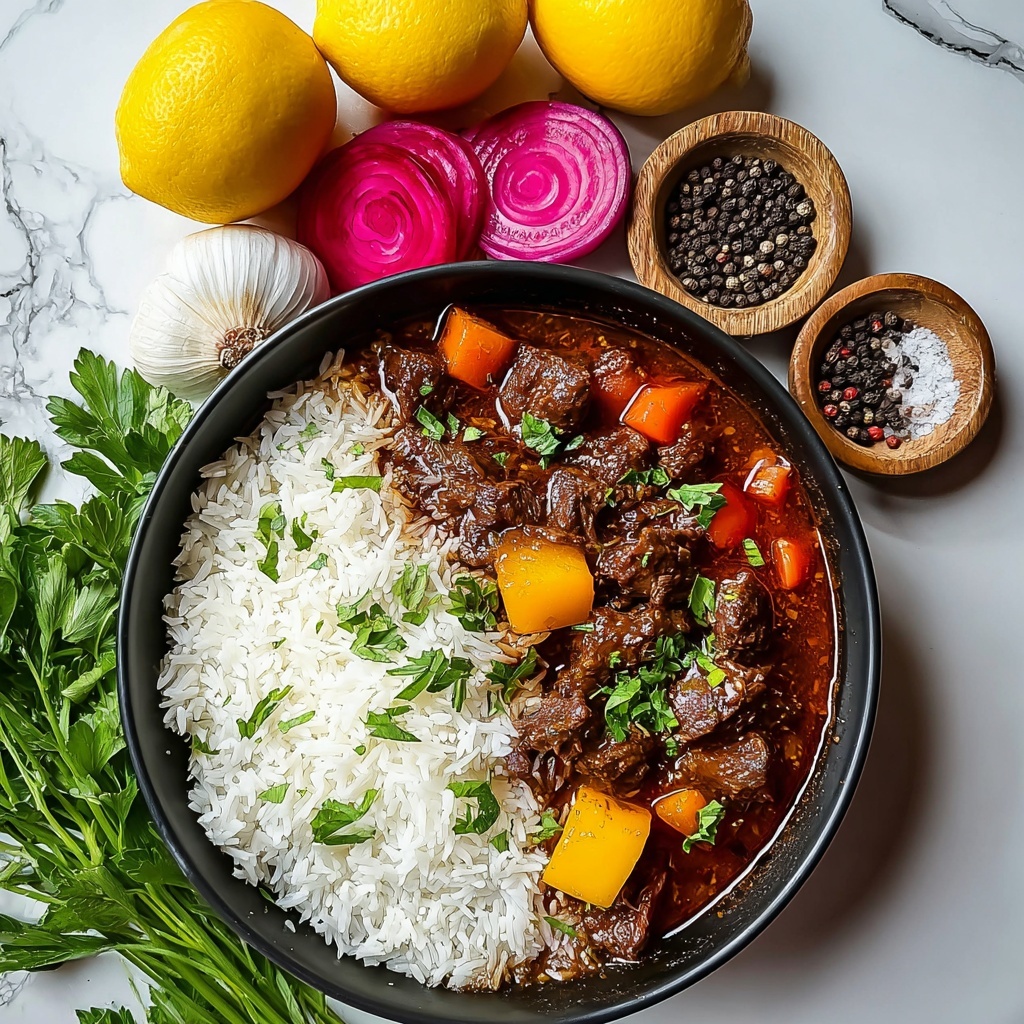 Iranian Sumac Beef Stew Recipe - Recipe Image