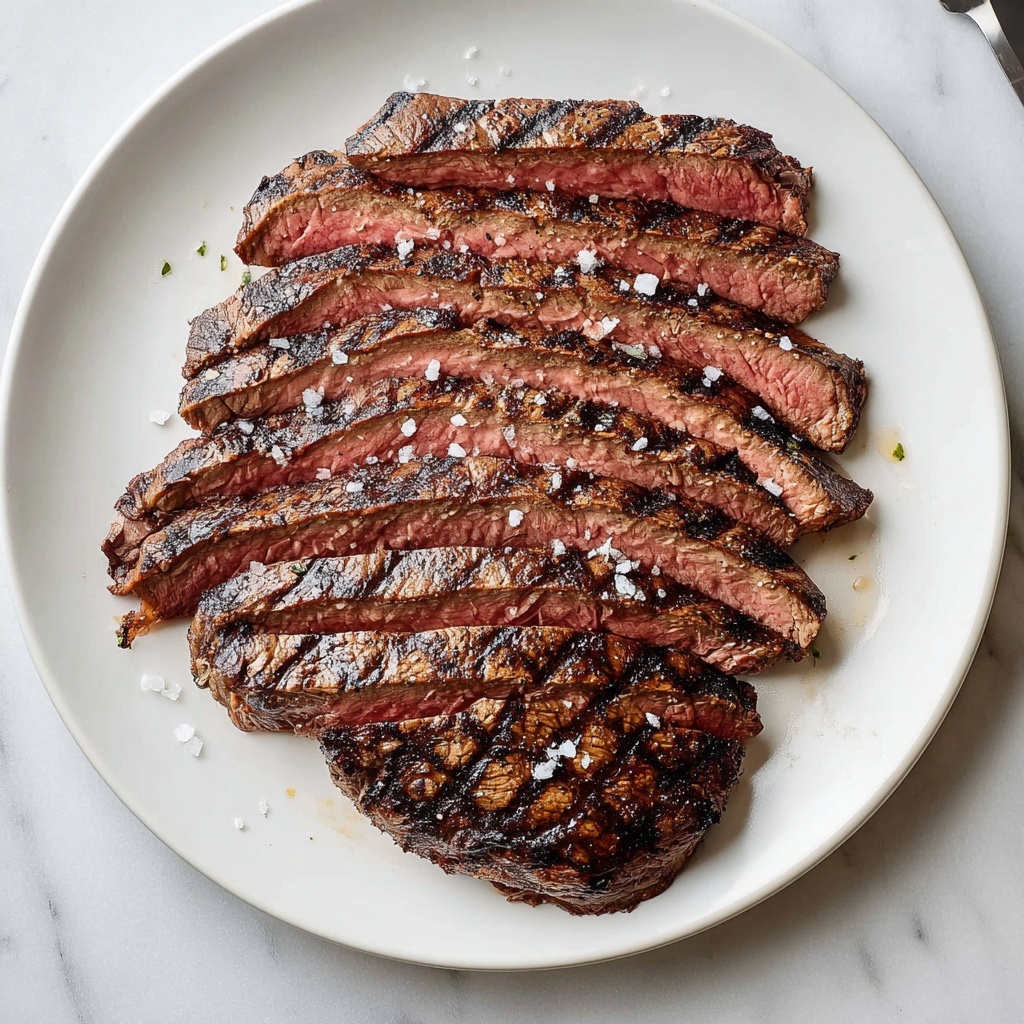 Grilled Flank Steak with Worcestershire Marinade Recipe - Recipe Image