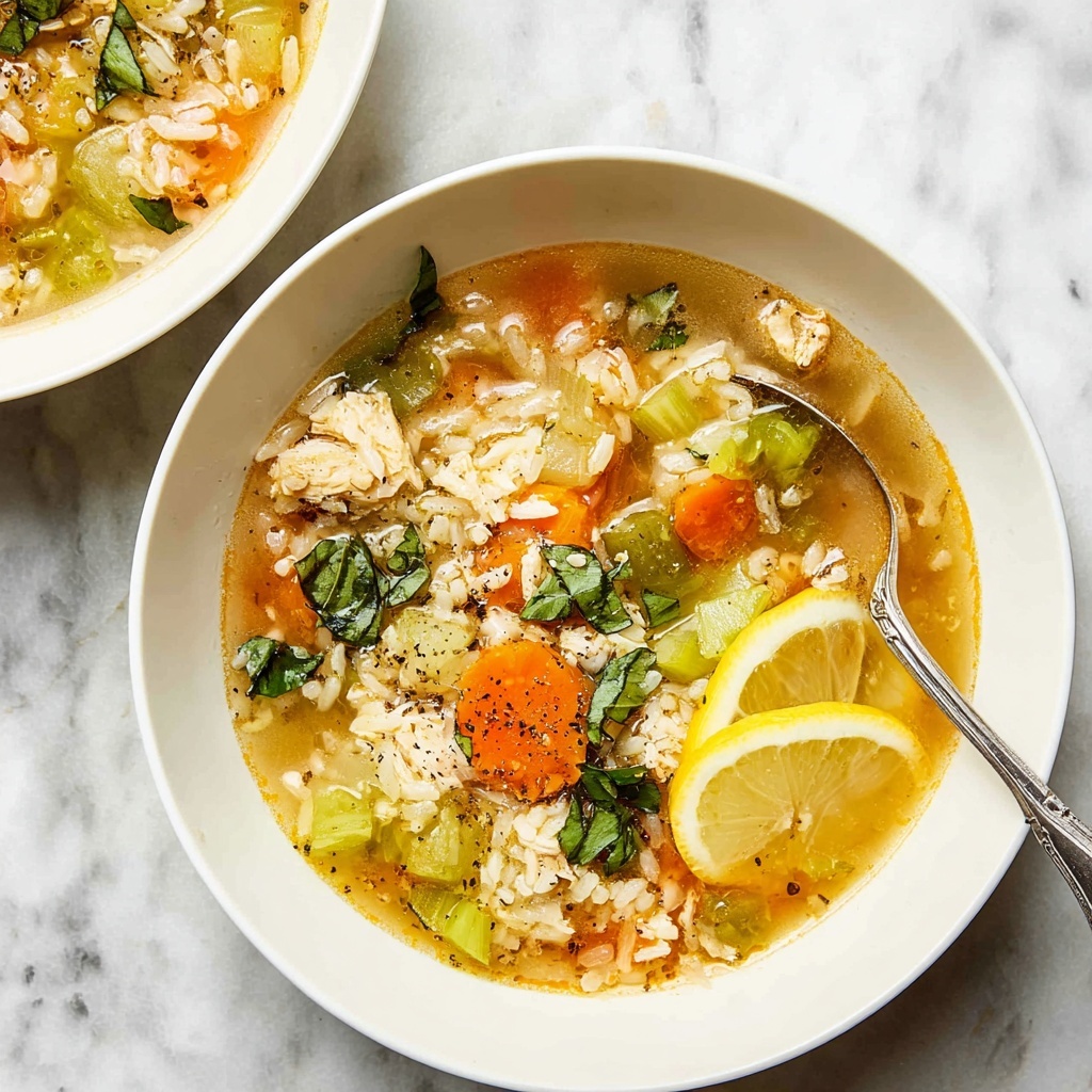 Lemon Chicken Rice Soup Recipe - Recipe Image