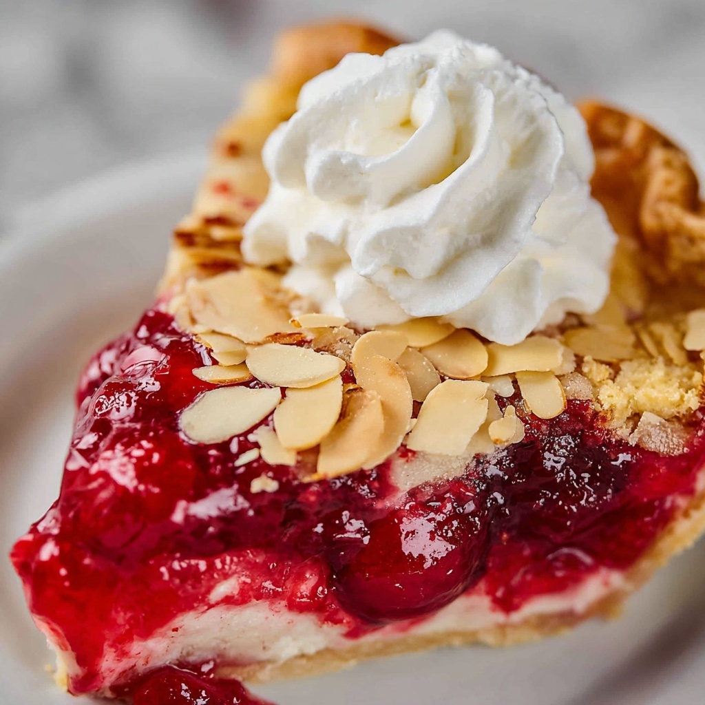 Cranberry Cherry Pie with Almond Glaze Recipe - Recipe Image