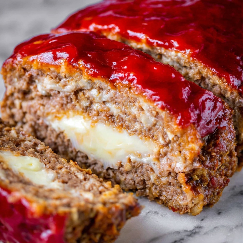 Cream Cheese Stuffed Meatloaf Recipe - Recipe Image
