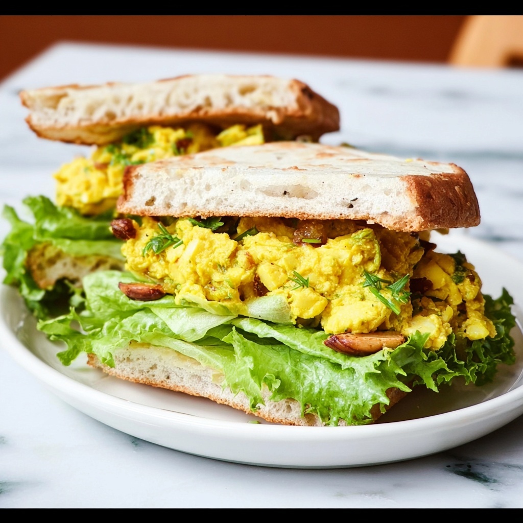 Curried Chicken Salad Sandwiches with Naan Recipe - Recipe Image