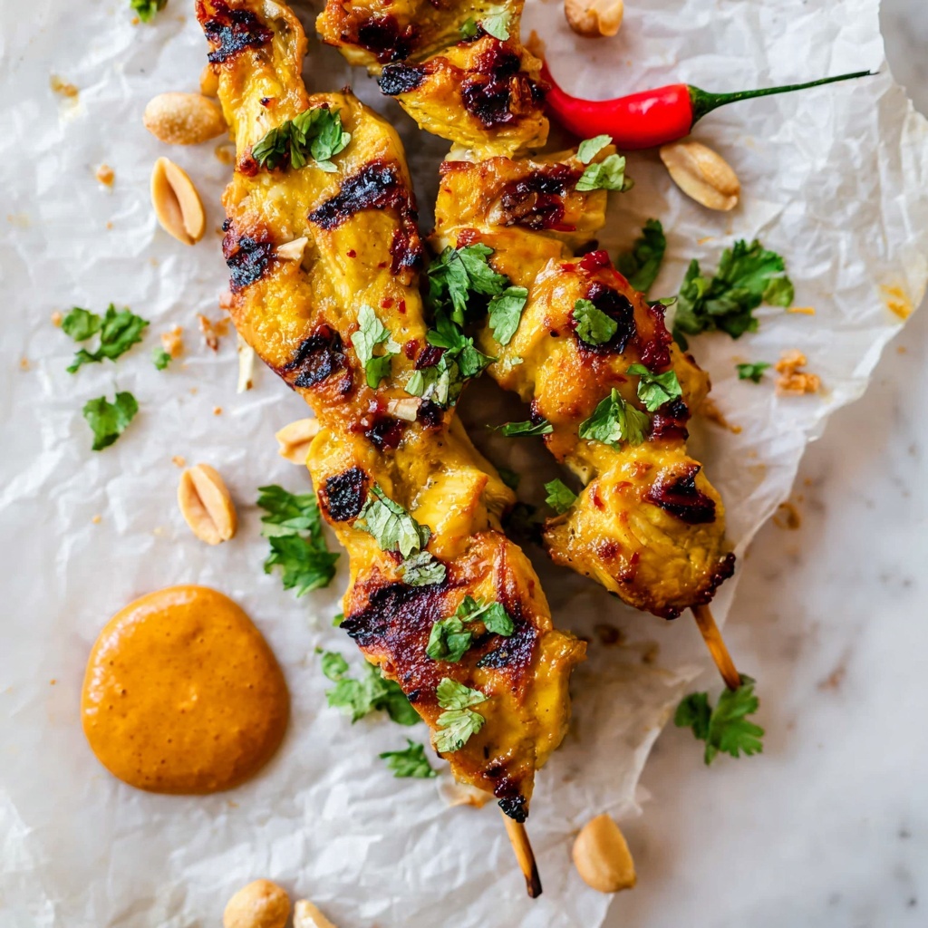 Thai Chicken Satay Skewers Recipe - Recipe Image