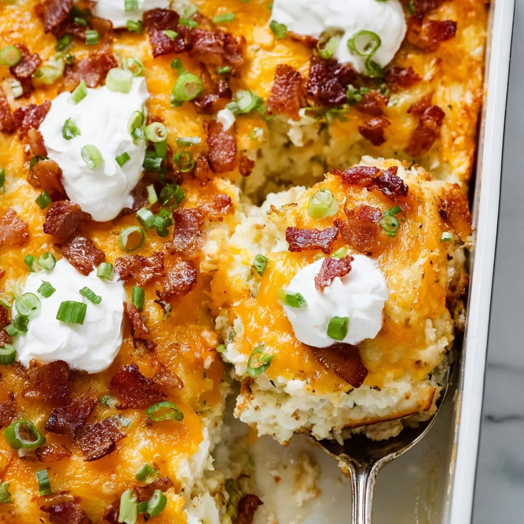 Loaded Hash Brown Potato Casserole Recipe - Recipe Image