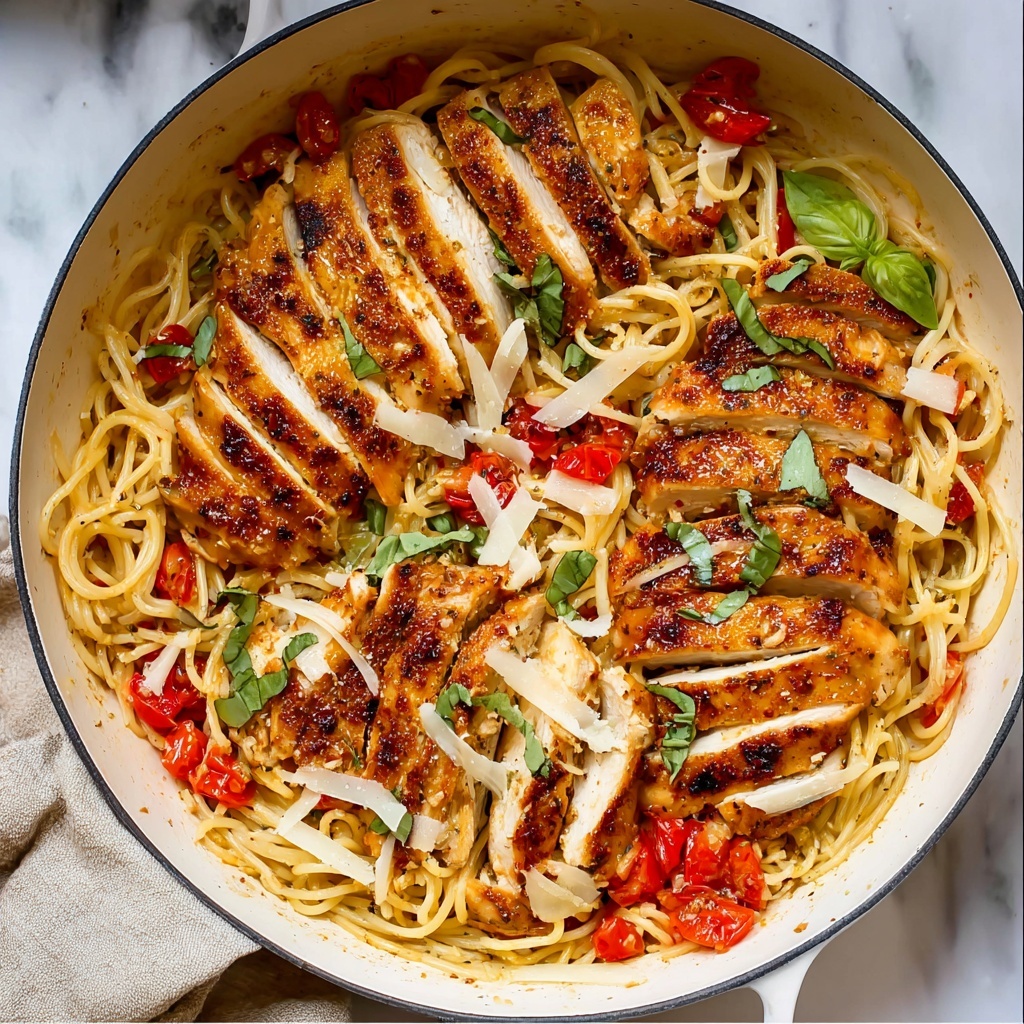Bruschetta Chicken Pasta Recipe - Recipe Image