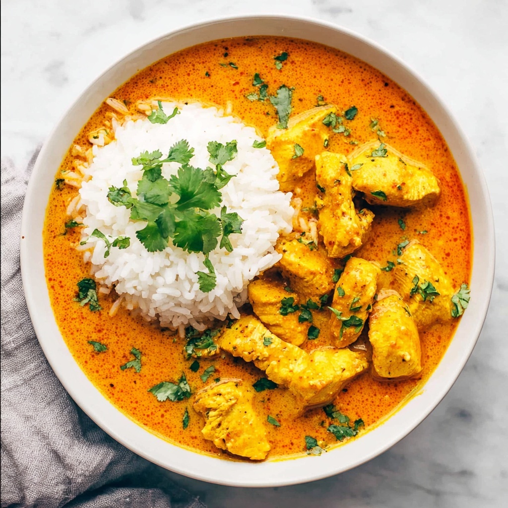 Creamy Chicken Curry with Basmati Rice Recipe - Recipe Image