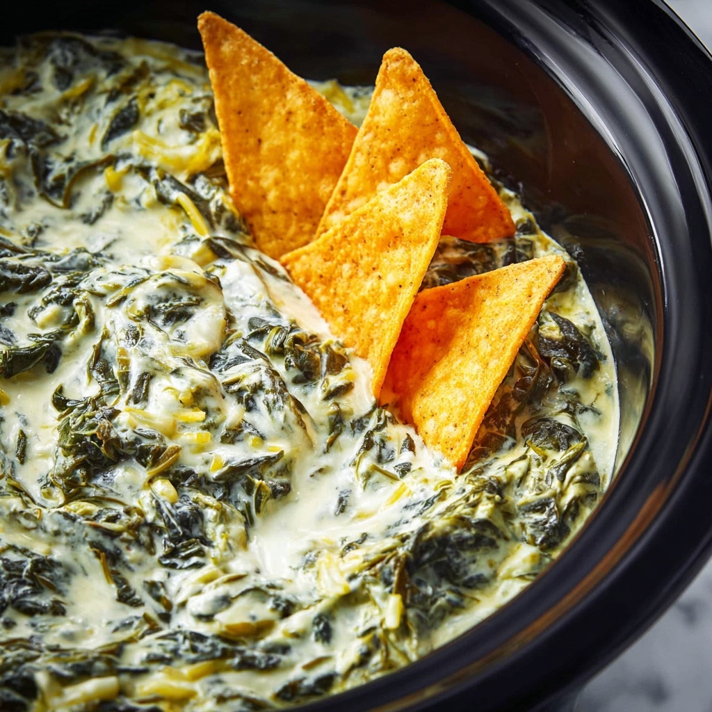 Crockpot Spinach Artichoke Dip Recipe - Recipe Image