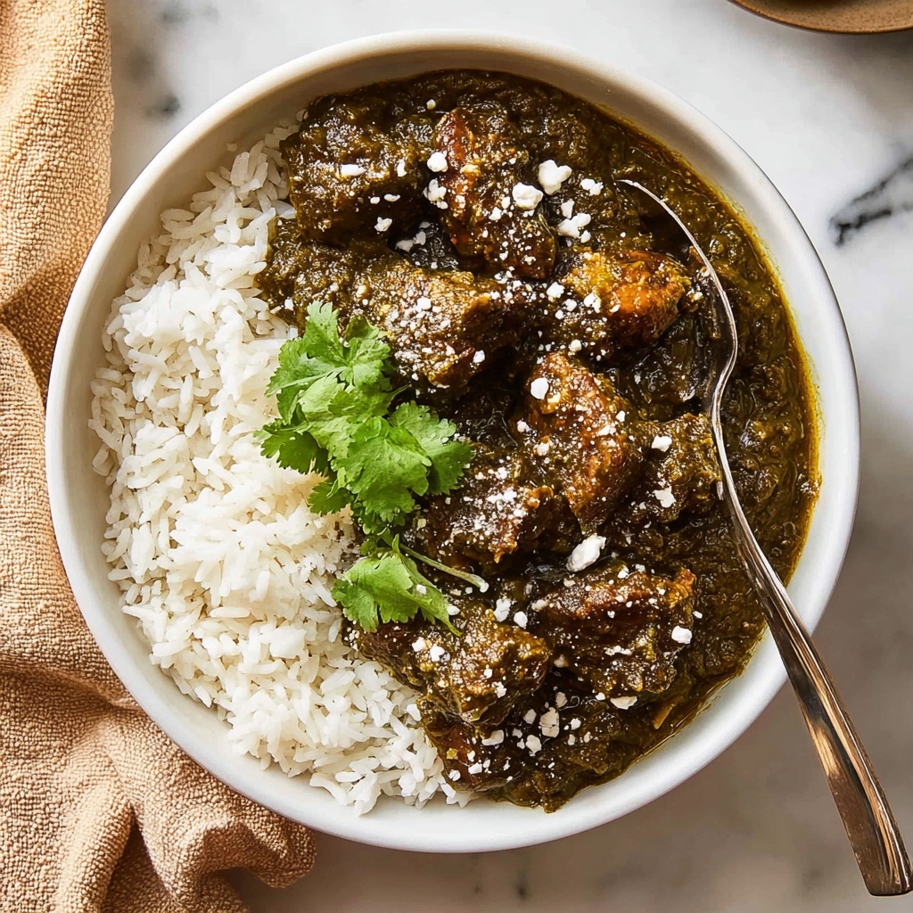 Chile Verde (Green Chili) with Pork and Roasted Tomatillos Recipe - Recipe Image