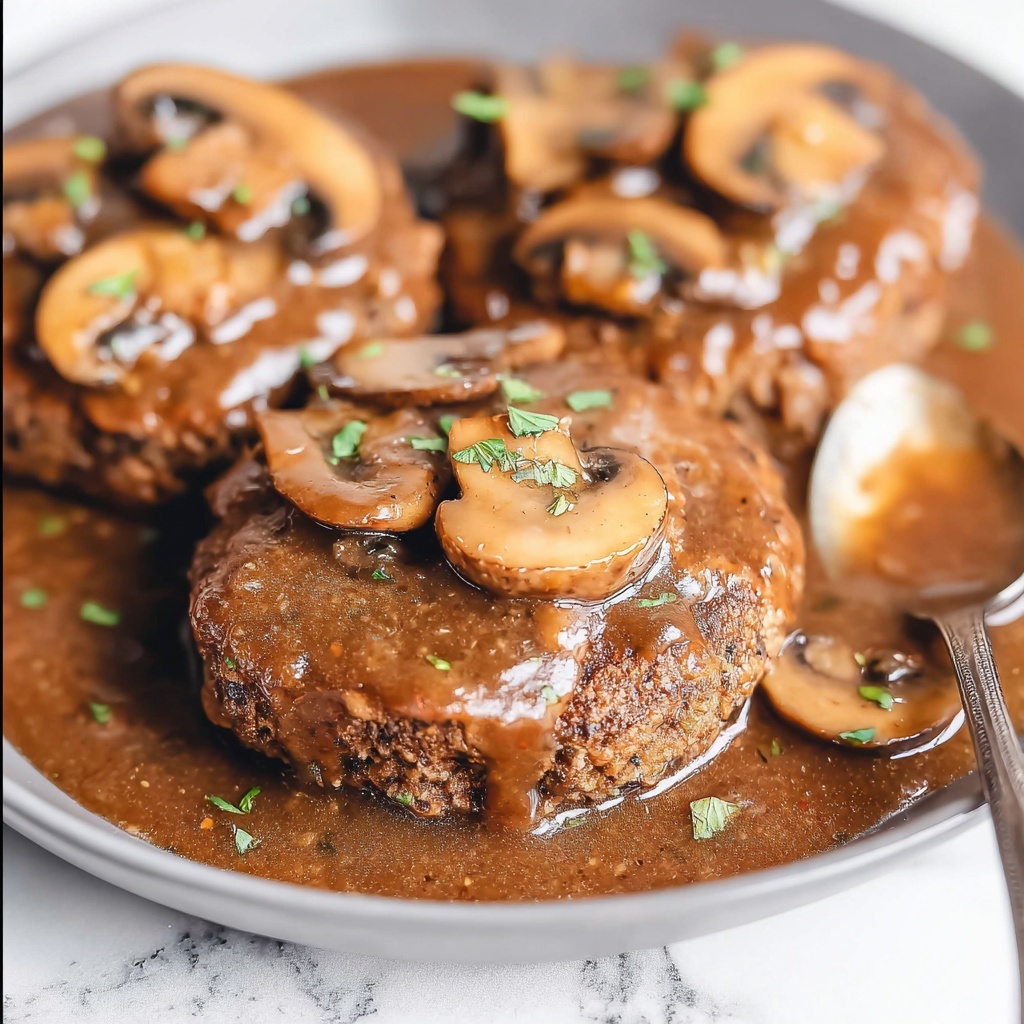 Salisbury Steak with Mushroom Onion Gravy Recipe - Recipe Image