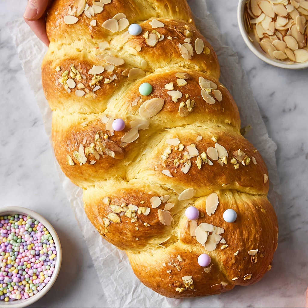 Easy Easter Bread Recipe (Orange Almond Sweet Bread) Recipe - Recipe Image
