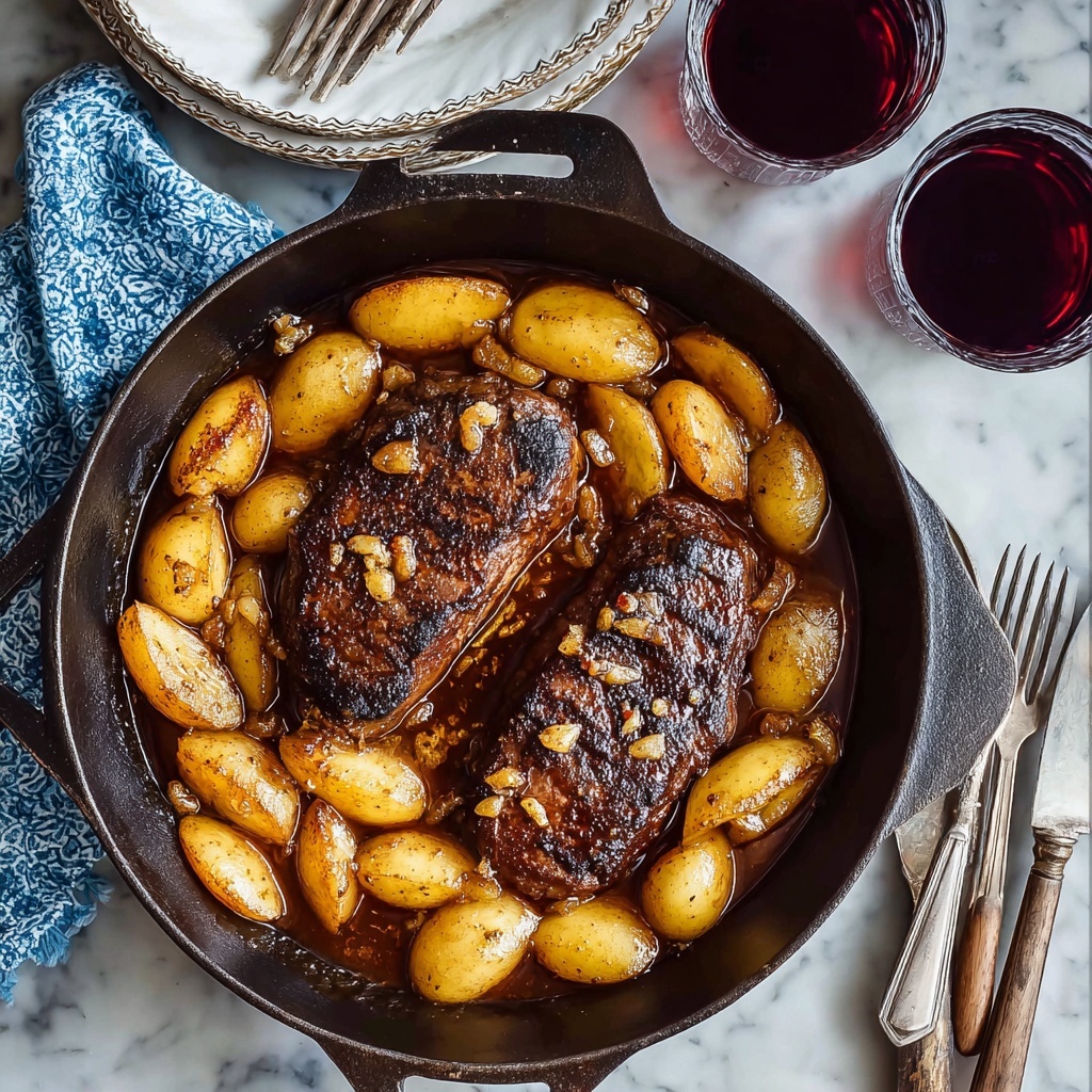 Apple Butter Pork Chops with Creamy Apple Sauce Recipe - Recipe Image