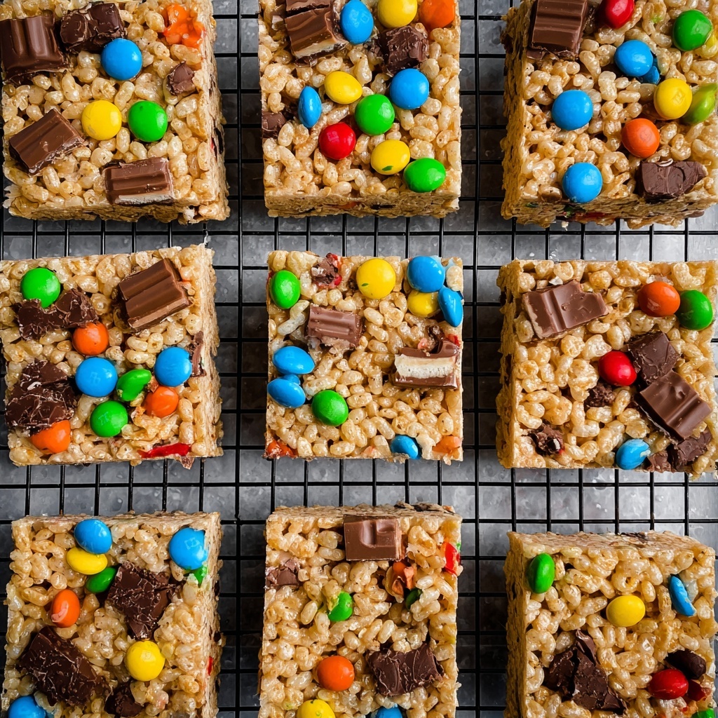 Candy Bar Rice Krispie Treats Recipe - Recipe Image