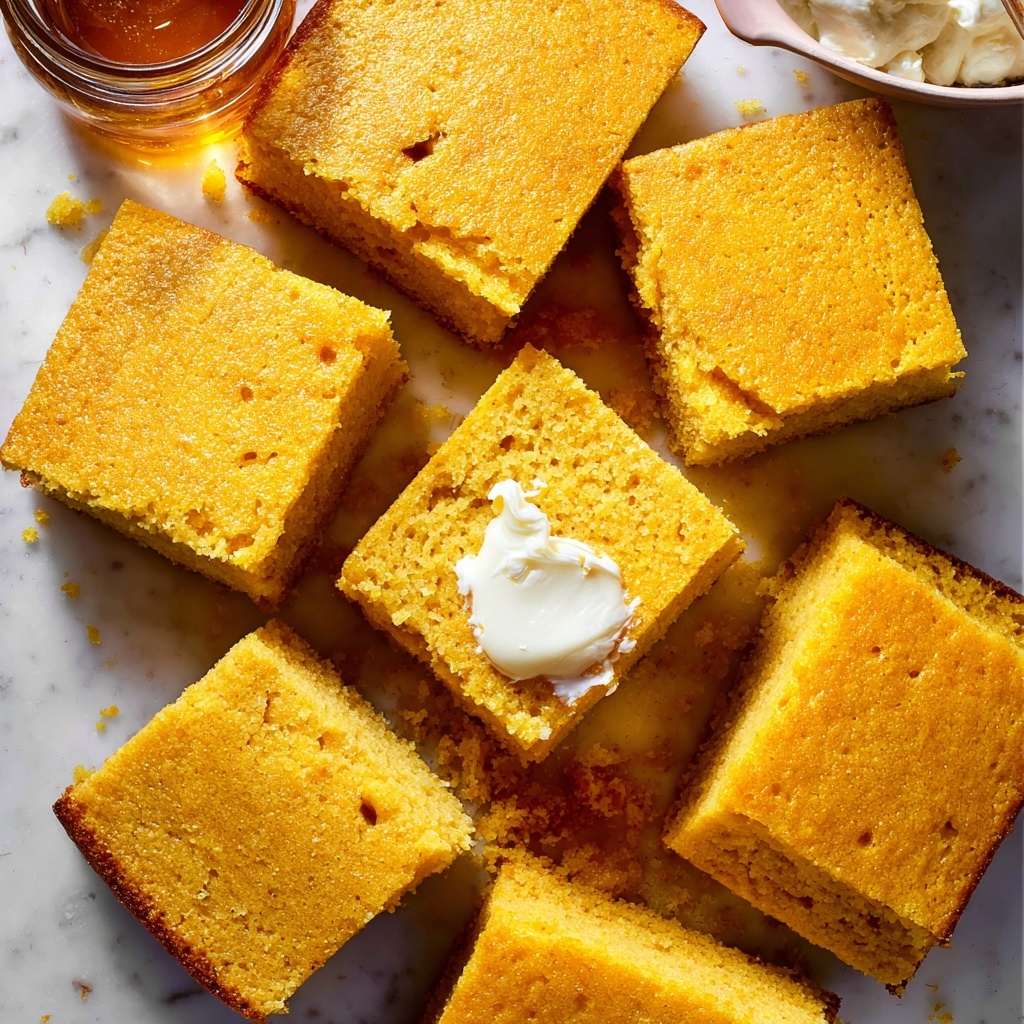 Creamy Cornbread Squares Recipe - Recipe Image