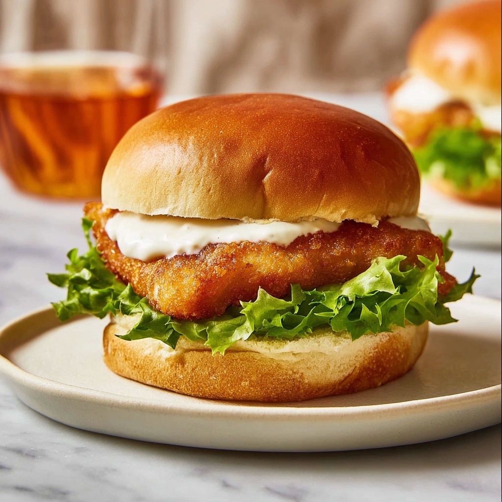 Crispy Fried Fish Sandwiches with Tartar Sauce Recipe - Recipe Image