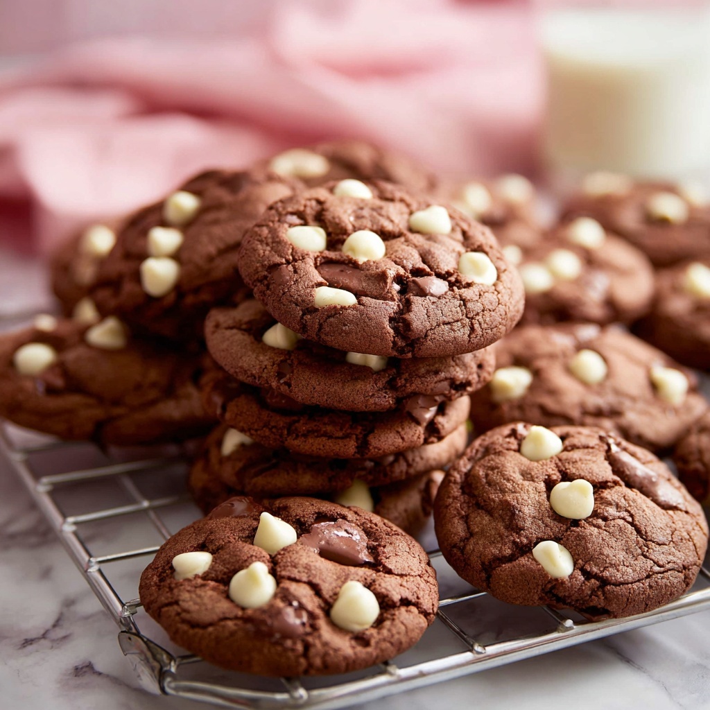 Chocolate Cake Mix Cookies with White Chocolate Chips Recipe - Recipe Image