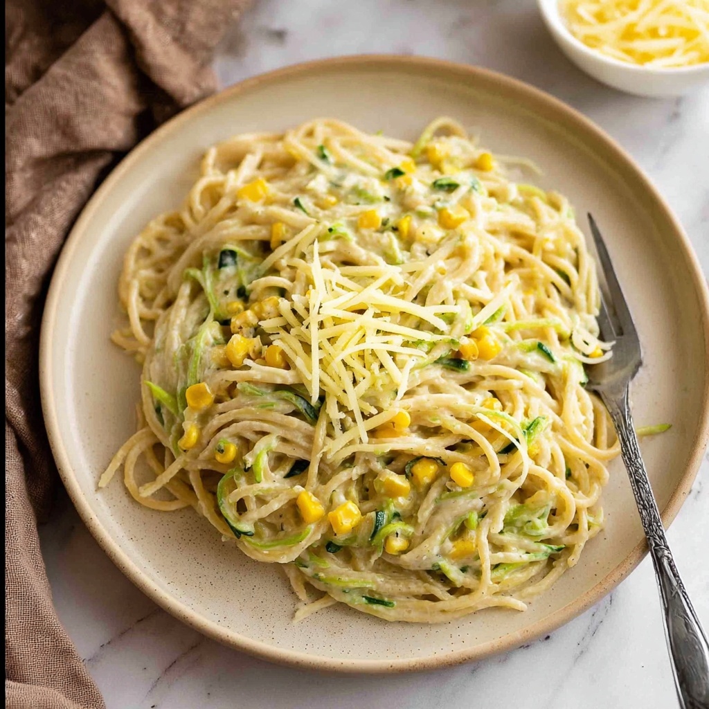 Creamy Zucchini Pasta Recipe - Recipe Image