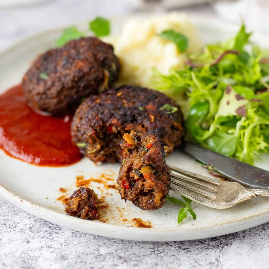 Beef and Vegetable Rissoles with Tomato Ketchup Recipe - Recipe Image