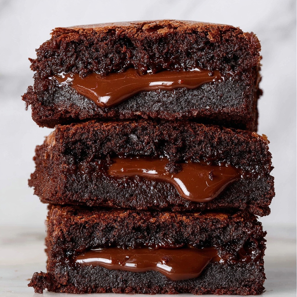 Outrageous Nutella Brownies Recipe - Recipe Image