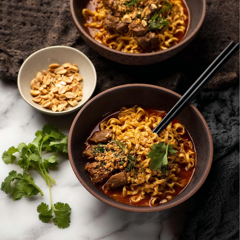 12-Minute Thai Chicken Peanut Noodles Recipe - Recipe Image