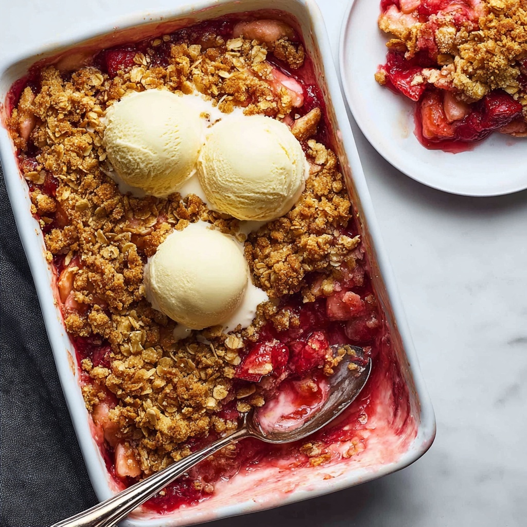 Apple and Rhubarb Crumble Recipe - Recipe Image