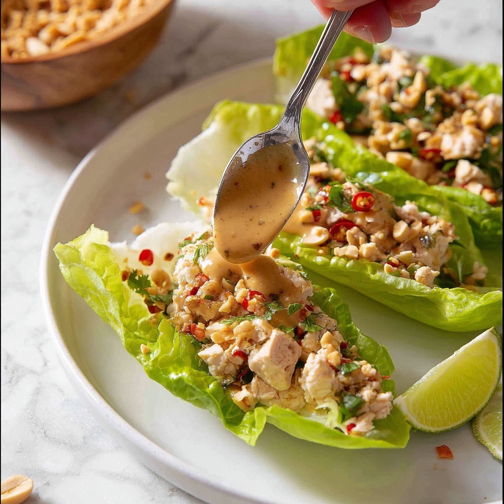 Thai Chicken Lettuce Wraps (Larb Gai) Recipe - Recipe Image