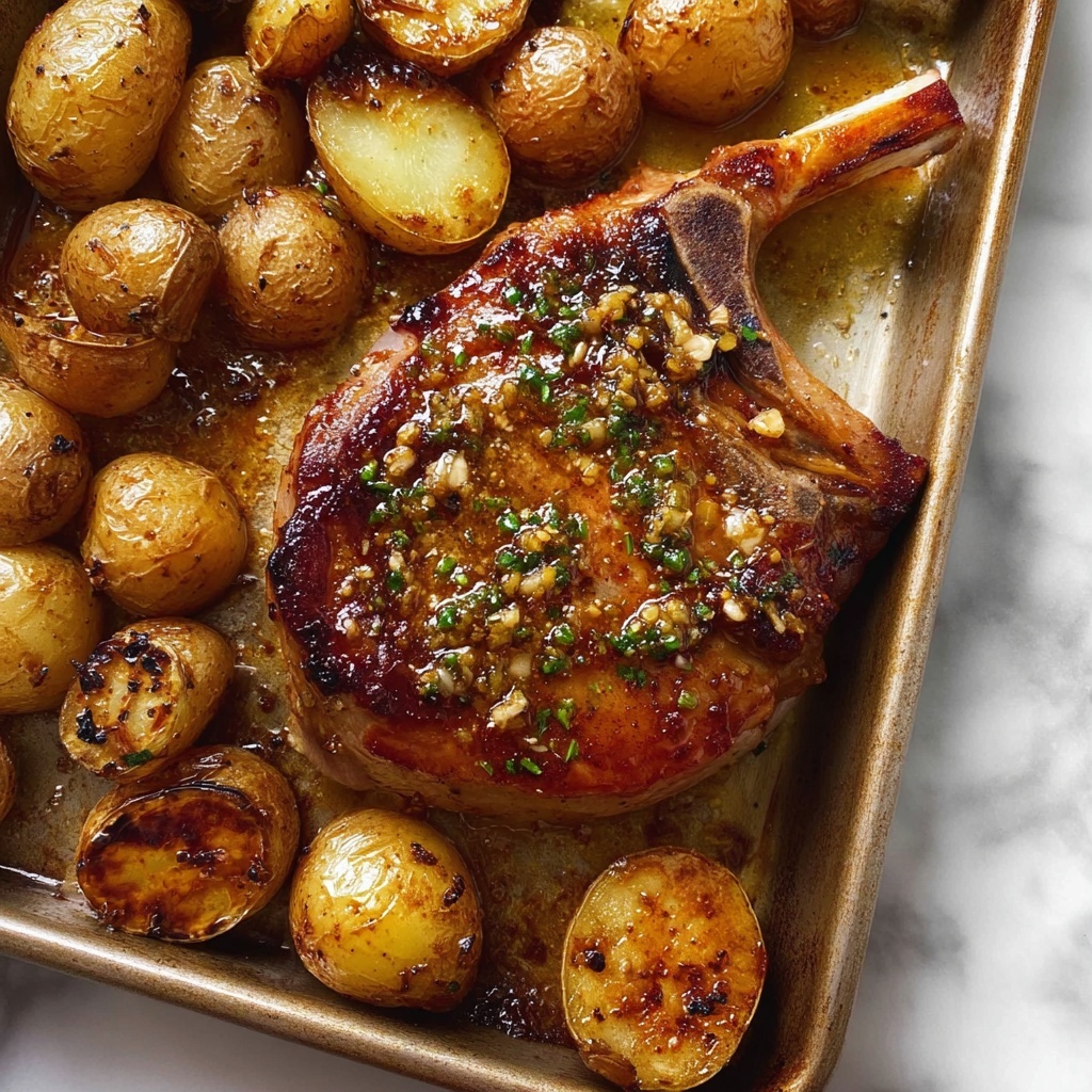 Oven Baked Pork Chops with Potatoes Recipe - Recipe Image